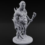 Belly Out Leaning Human Mutants Miniature for Dungeons and Dragons, Pathfinder or other TTRPGs