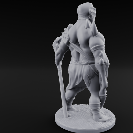 Belly Out Leaning Human Mutant B Miniature for Dungeons and Dragons, Pathfinder or other TTRPGs