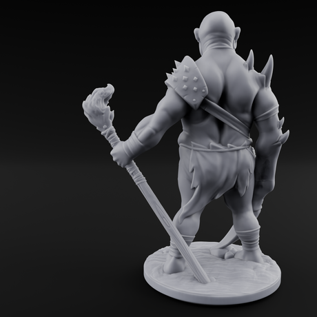 Belly Out Leaning Human Mutant B Miniature for Dungeons and Dragons, Pathfinder or other TTRPGs