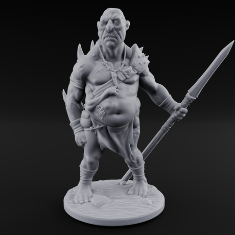 Belly Out Leaning Human Mutants Miniature for Dungeons and Dragons, Pathfinder or other TTRPGs
