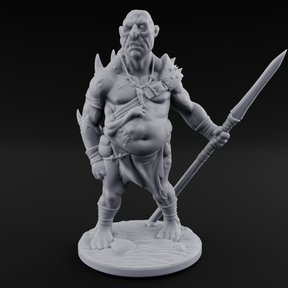 Belly Out Leaning Human Mutant C Miniature for Dungeons and Dragons, Pathfinder or other TTRPGs