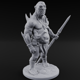 Belly Out Leaning Human Mutant C Miniature for Dungeons and Dragons, Pathfinder or other TTRPGs