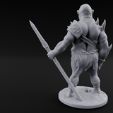 Belly Out Leaning Human Mutant C Miniature for Dungeons and Dragons, Pathfinder or other TTRPGs