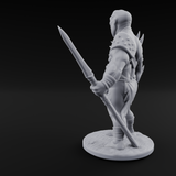Belly Out Leaning Human Mutant C Miniature for Dungeons and Dragons, Pathfinder or other TTRPGs