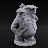 Belly Bumping Myconid Ettin Brute Miniature for Dungeons and Dragons, Pathfinder or other TTRPGs