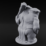 Belly Bumping Myconid Ettin Brute Miniature for Dungeons and Dragons, Pathfinder or other TTRPGs