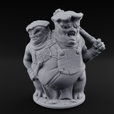 Belly Bumping Myconid Ettin Brute Miniature for Dungeons and Dragons, Pathfinder or other TTRPGs