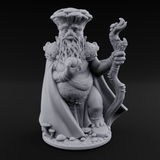 Belly Out Beckoning Myconid Oracle Miniature for Dungeons and Dragons, Pathfinder or other TTRPGs