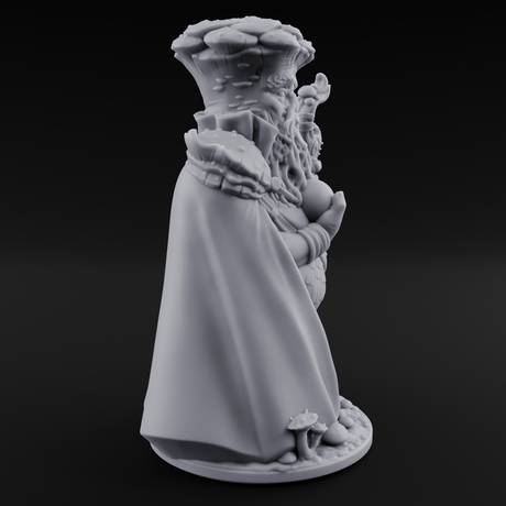 Belly Out Beckoning Myconid Oracle Miniature for Dungeons and Dragons, Pathfinder or other TTRPGs