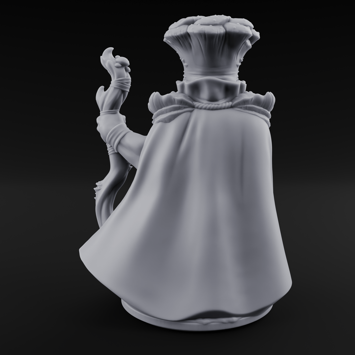 Belly Out Beckoning Myconid Oracle Miniature for Dungeons and Dragons, Pathfinder or other TTRPGs