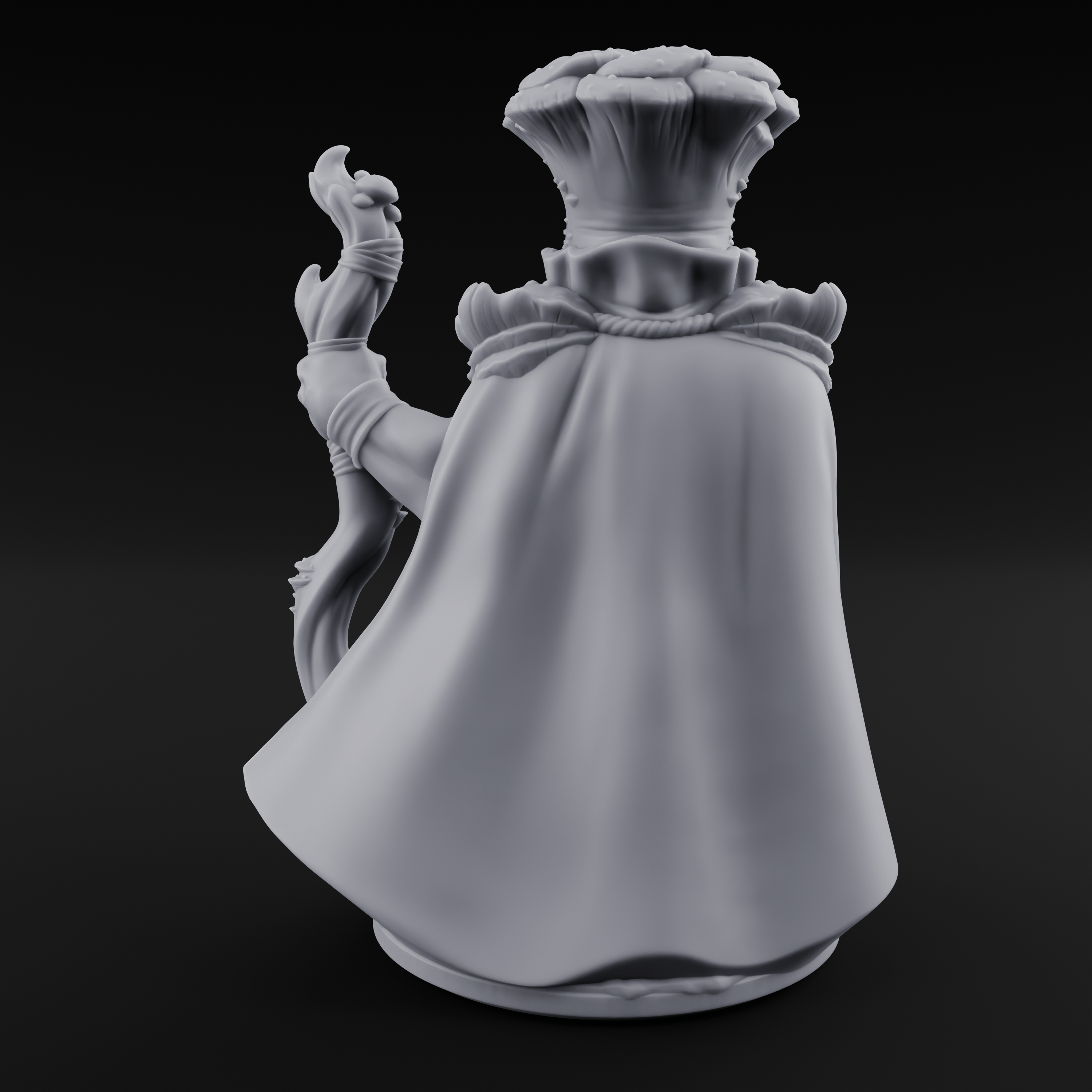 Belly Out Beckoning Myconid Oracle Miniature for Dungeons and Dragons, Pathfinder or other TTRPGs