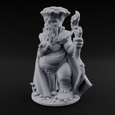 Belly Out Beckoning Myconid Oracle Miniature for Dungeons and Dragons, Pathfinder or other TTRPGs
