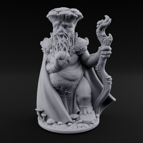 Belly Out Beckoning Myconid Oracle Miniature for Dungeons and Dragons, Pathfinder or other TTRPGs