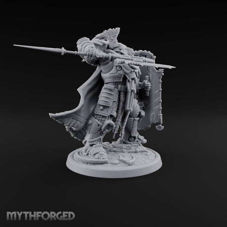 Holding the Line Myrmidon Shieldbearer I Miniature for Dungeons and Dragons, Pathfinder or other TTRPGs