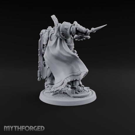 Holding the Line Myrmidon Shieldbearer I Miniature for Dungeons and Dragons, Pathfinder or other TTRPGs