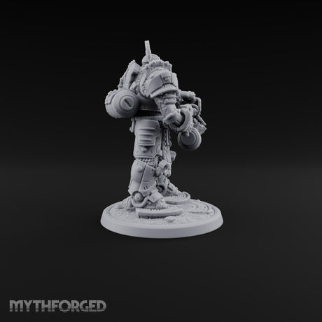 Armed to Overwhelm Human Heavy Gunner B Miniature for Dungeons and Dragons, Pathfinder or other TTRPGs