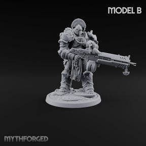 Armed to Overwhelm Human Heavy Gunner B
