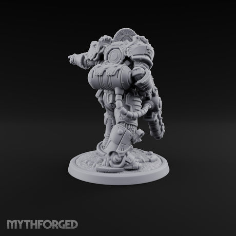 Armed to Overwhelm Human Heavy Gunner G Miniature for Dungeons and Dragons, Pathfinder or other TTRPGs