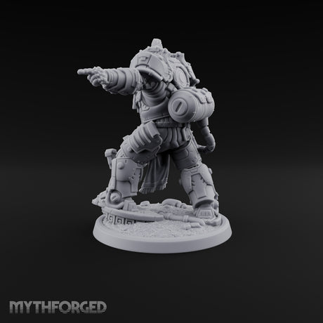 Armed to Overwhelm Human Heavy Gunner G Miniature for Dungeons and Dragons, Pathfinder or other TTRPGs