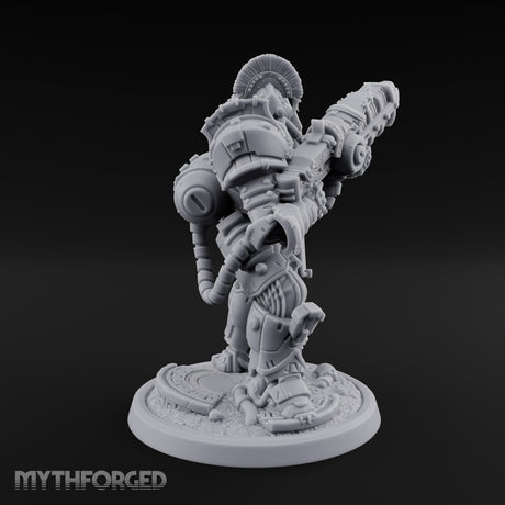 Armed to Overwhelm Human Heavy Gunner I Miniature for Dungeons and Dragons, Pathfinder or other TTRPGs