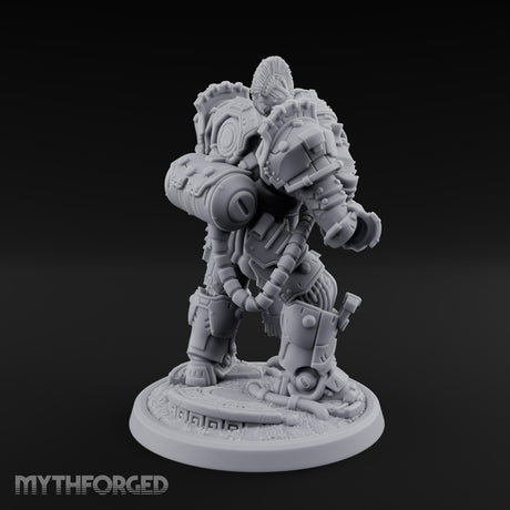 Armed to Overwhelm Human Heavy Gunner I Miniature for Dungeons and Dragons, Pathfinder or other TTRPGs