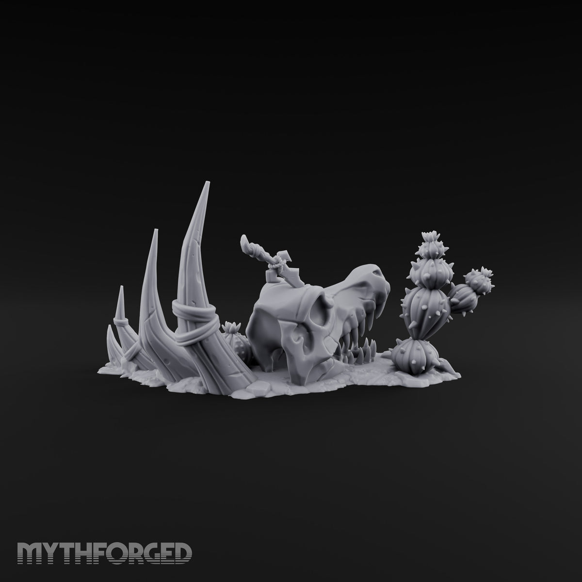 Where the Badlands Grow Teeth Horned Badlands Terrain Piece E