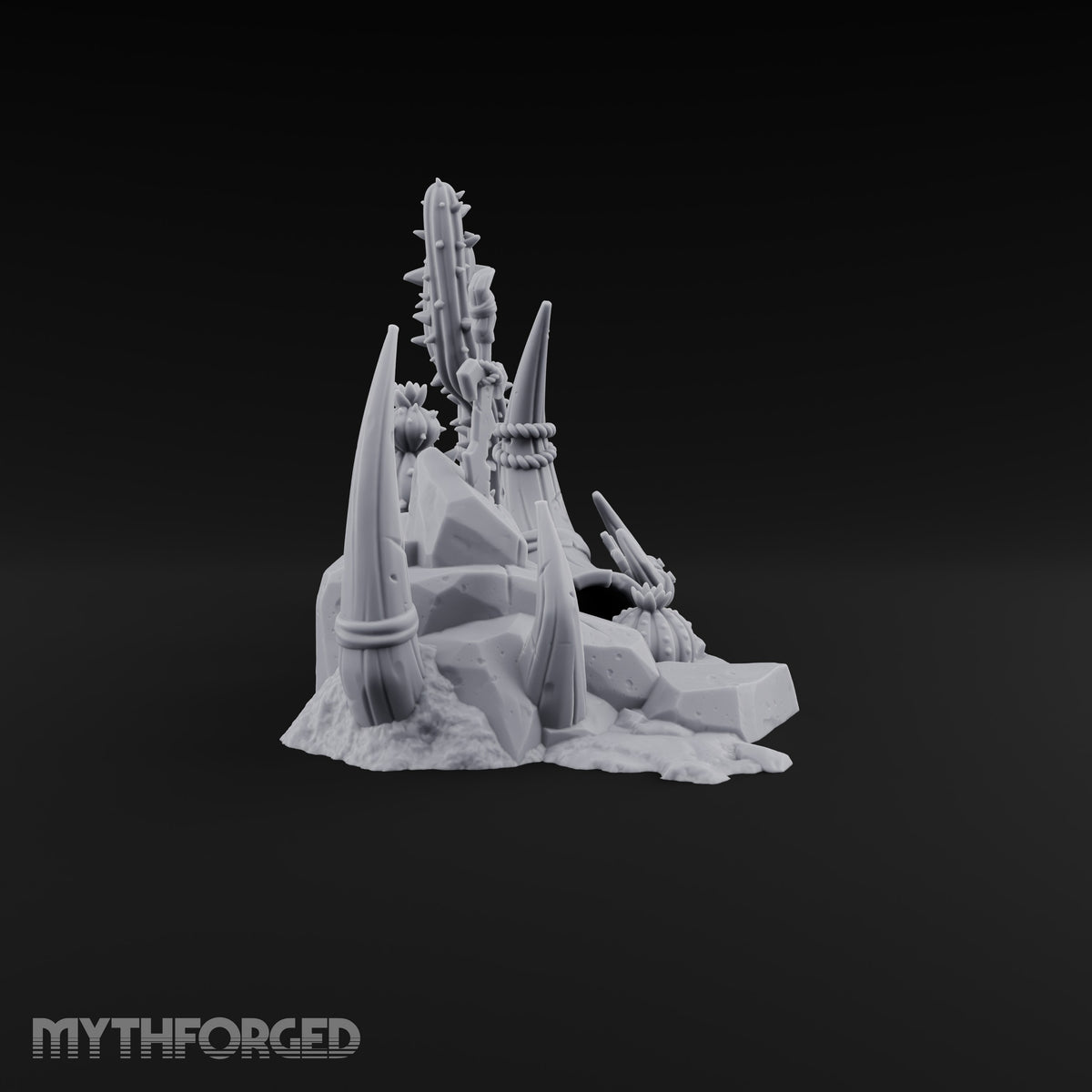 Where the Badlands Grow Teeth Horned Badlands Terrain Piece F