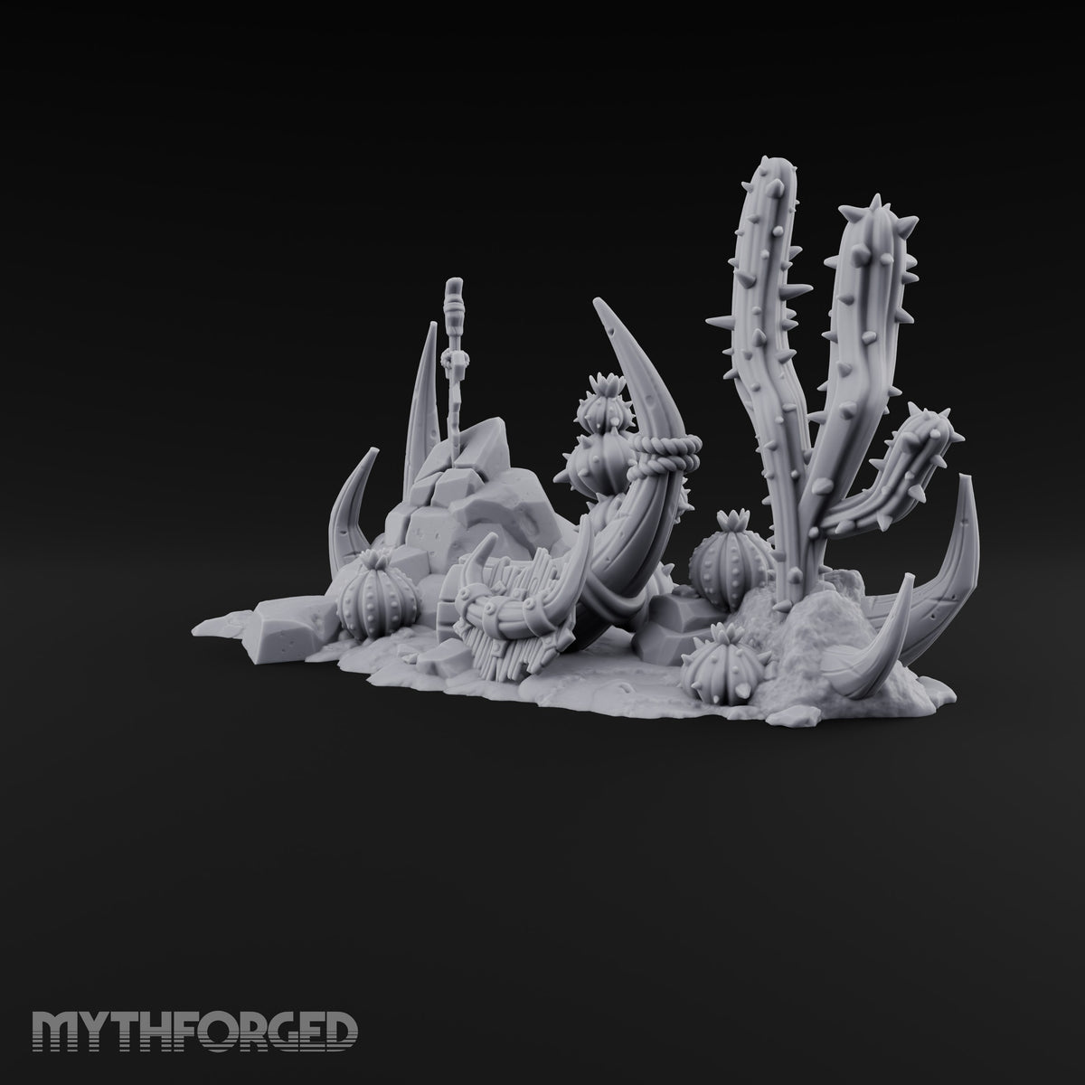 Where the Badlands Grow Teeth Horned Badlands Terrain Piece F