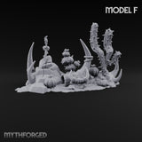 Where the Badlands Grow Teeth Horned Badlands Terrain Set — F