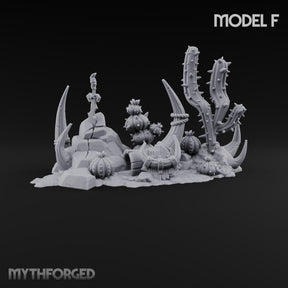 Where the Badlands Grow Teeth Horned Badlands Terrain Piece F