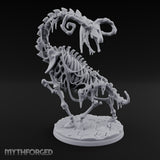 Neck Craning Rearing Skeleton Strider Miniature for Dungeons and Dragons, Pathfinder or other TTRPGs