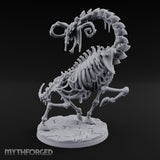 Neck Craning Rearing Skeleton Strider Miniature for Dungeons and Dragons, Pathfinder or other TTRPGs
