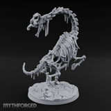 Neck Craning Rearing Skeleton Strider Miniature for Dungeons and Dragons, Pathfinder or other TTRPGs