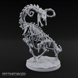 Neck Craning Rearing Skeleton Strider Miniature for Dungeons and Dragons, Pathfinder or other TTRPGs