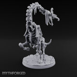 Neck Craning Rearing Skeleton Strider Miniature for Dungeons and Dragons, Pathfinder or other TTRPGs