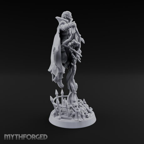 Raising the Dead Vampire Necromancer Miniature for Dungeons and Dragons, Pathfinder or other TTRPGs