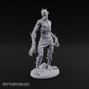 Needle Pierced Lurching Zombie Wraith Miniature for Dungeons and Dragons, Pathfinder or other TTRPGs