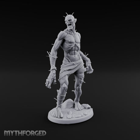 Needle Pierced Lurching Zombie Wraith Miniature for Dungeons and Dragons, Pathfinder or other TTRPGs