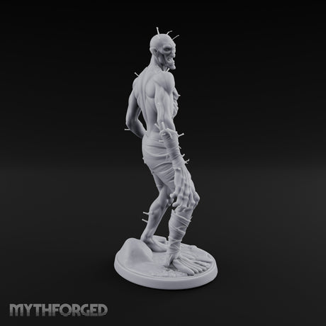 Needle Pierced Lurching Zombie Wraith Miniature for Dungeons and Dragons, Pathfinder or other TTRPGs
