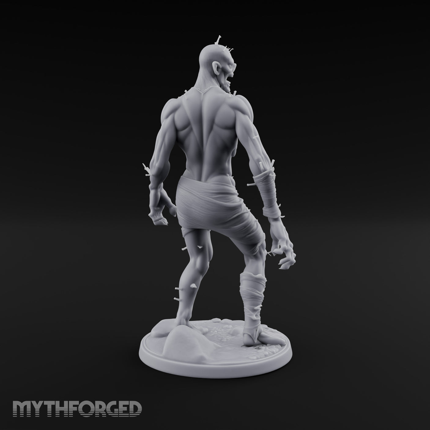 Needle Pierced Lurching Zombie Wraith Miniature for Dungeons and Dragons, Pathfinder or other TTRPGs