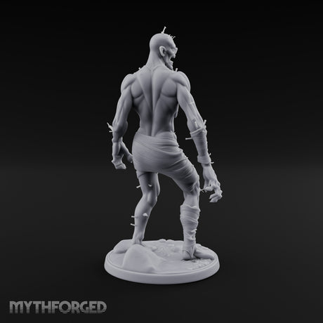 Needle Pierced Lurching Zombie Wraith Miniature for Dungeons and Dragons, Pathfinder or other TTRPGs