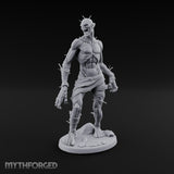 Needle Pierced Lurching Zombie Wraith Miniature for Dungeons and Dragons, Pathfinder or other TTRPGs