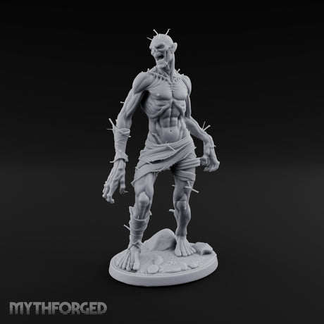 Needle Pierced Lurching Zombie Wraith Miniature for Dungeons and Dragons, Pathfinder or other TTRPGs