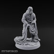 Net Hauling Human Fisherman Miniature for Dungeons and Dragons, Pathfinder or other TTRPGs