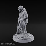Net Hauling Human Fisherman Miniature for Dungeons and Dragons, Pathfinder or other TTRPGs
