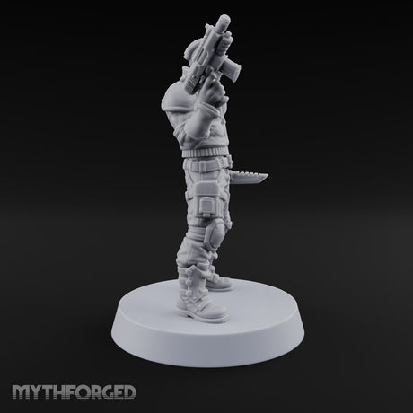 Rookies With Loaded Attitude Human Raider A — Auto Pistol & Combat Knife