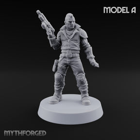 Rookies With Loaded Attitude Human Raider A — Auto Pistol & Combat Knife