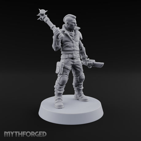 Rookies With Loaded Attitude Human Raider A — Spiked Pipe & Cleaver