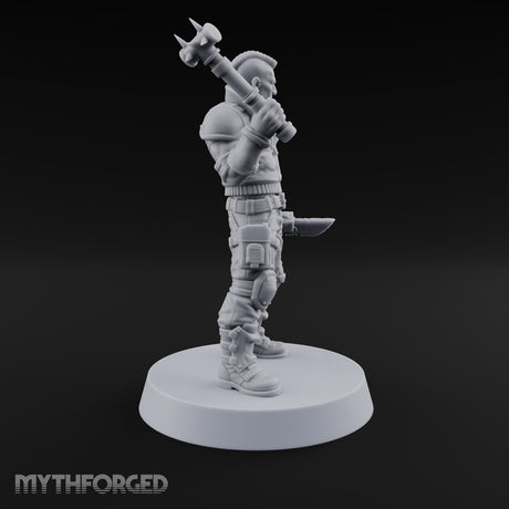 Rookies With Loaded Attitude Human Raider A — Spiked Pipe & Cleaver