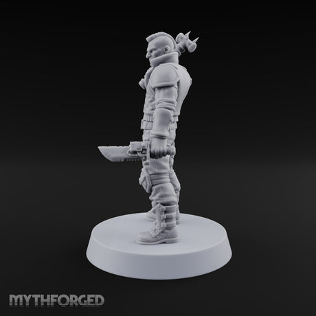 Rookies With Loaded Attitude Human Raider A — Spiked Pipe & Cleaver